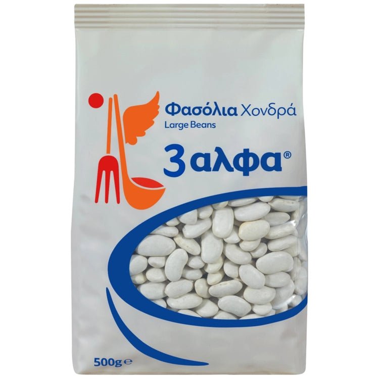 Fasolia Chondra (Bohnen dick) (500g) 3 Alfa von 3 Alfa bei Araxxon - Hochwertiges griechisches Produkt. Fasolia Chondra (Bohnen dick) (500g) 3 Alfa από 3 Alfa στο Araxxon - Αυθεντικό ελληνικό προϊόν.